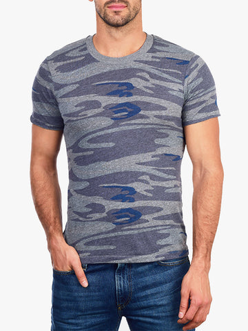 Navy Camo Heather Crew