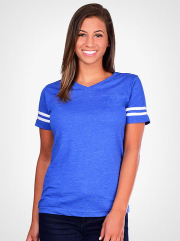 Striped V-Neck Tee