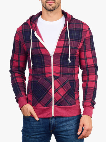 Plaid Print Rocky Hoodie