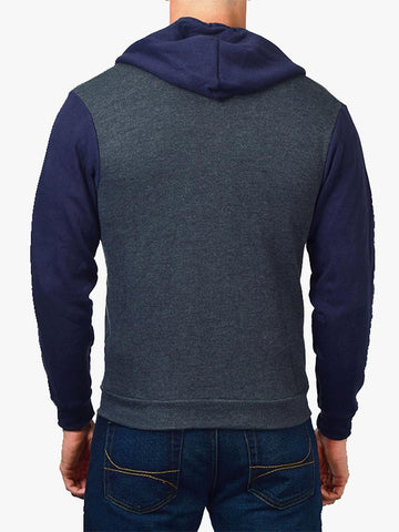 Dark Heather Grey & Navy